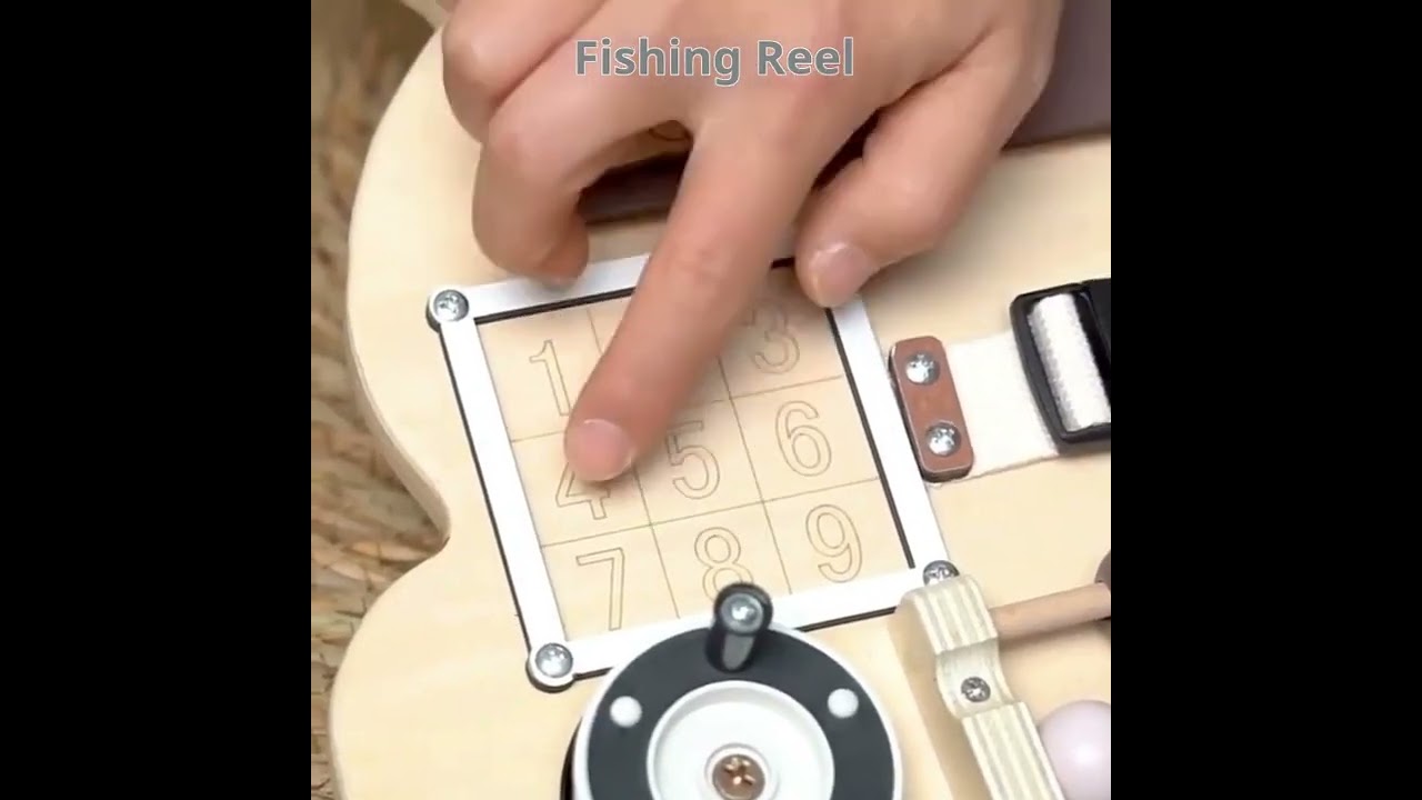 Montessori Wooden Bear Busy Board in Action! Perfect Learning Toy for Toddlers 