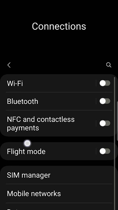 Flight Mode On/Off  Settings [2025]