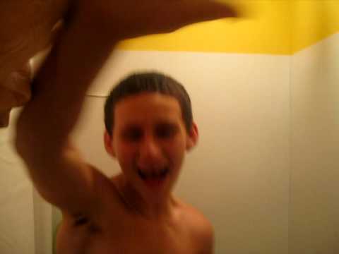 boy in shower youtube