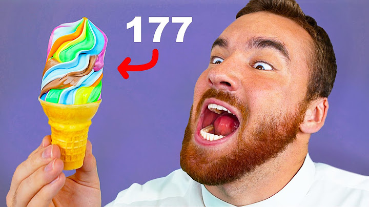 I Froze Every Ice Cream Into One Cone