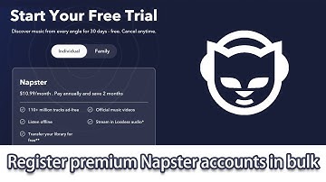 AIOStream V 2024 Tutorial - How to Bulk Create Napster Premium Accounts?