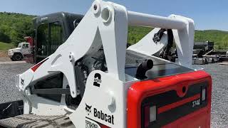 2017 Bobcat T740 M Series Rubber Track Skid Steer Loader Cab Heat Air 2 Speed 1876 Hours For Sale !!