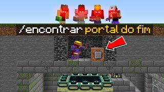 4 CAÇADORES vs 1 SPEEDRUNNER mas tenho BLOCOS DE COMANDO (4 Caçadores vs 1 Youtuber)