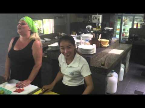Cooking at Milky Bay Resort Koh Phangan