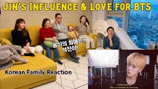 [ENG] BTS(방탄) - Jin's Influence and Love for BTS Reaction 리액션 ｜Korean ARMY Family Reaction