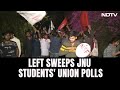 Jnu students union polls  united left sweeps jnu student union polls wins all 4 posts