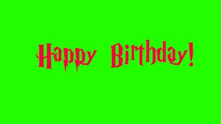 4K UHD 10 sec Happy Birthday countdown