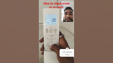 How to chack error in Daikin vrv unit  Daikin vrv unit may error kasay chack kare