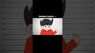 Summer insects 🦗 by:@mscartoons666