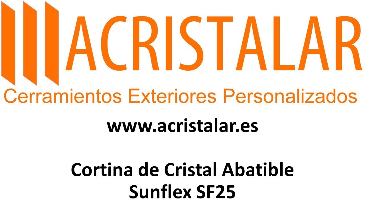 Cortina de Cristal Abatible Sunflex SF25