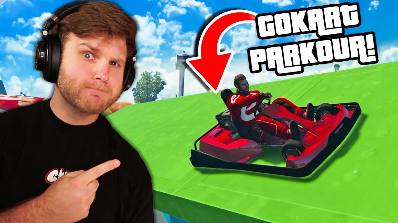 INSANE Gokart Stunt Parkour Challenge!