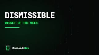 Dismissible — Flutter Widget of the Week