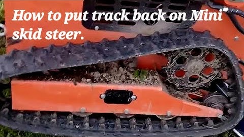 AGT industrial mini skid steer How to put tracks back on. #mechanic #fyp #constructionequipment