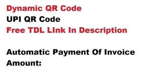 Dynamic UPI QR Code || Free tallyprime Tdl || #tallyprime_P || free tally addon
