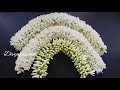 String jasmine flowers closely traditionally with thread/malligai poo malai kattu/DIY flower Garland