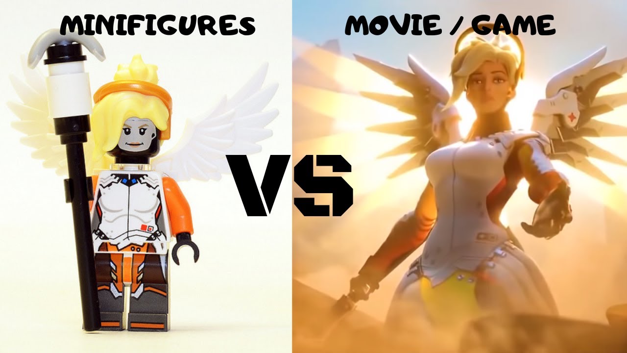 OVERWATCH Lego Minifigures VS Game/MOVIE Characters!
