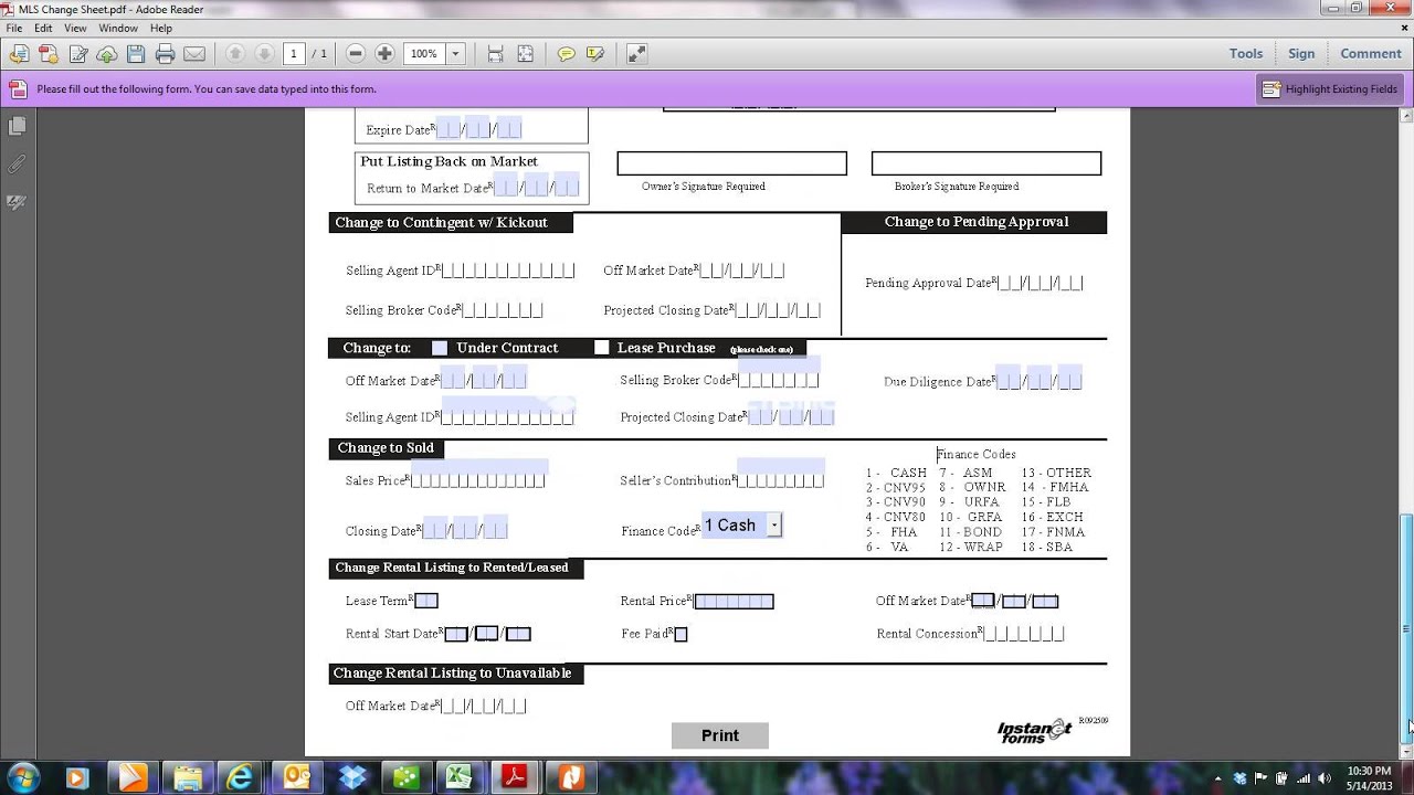 Price Reduction & Listing Extension Paperwork YouTube
