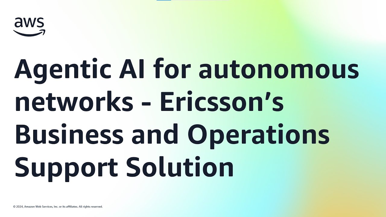 Agentic AI for autonomous networks - Ericsson’s Business and Operations Support Solution