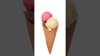 Three Scoops Icecream ❤️🍦💛🍦🤎  |#three #scoops #icecream #red #yellow #brown #chocolate|  The DRVL
