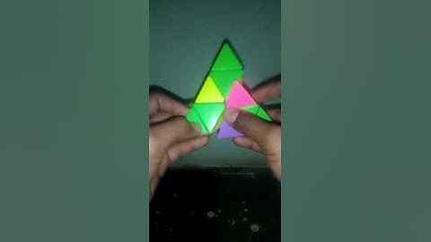 pyramid cube solving magic tricks #1000subscriber #pyramix  #shortvideo #cuber #1k #viralvideo