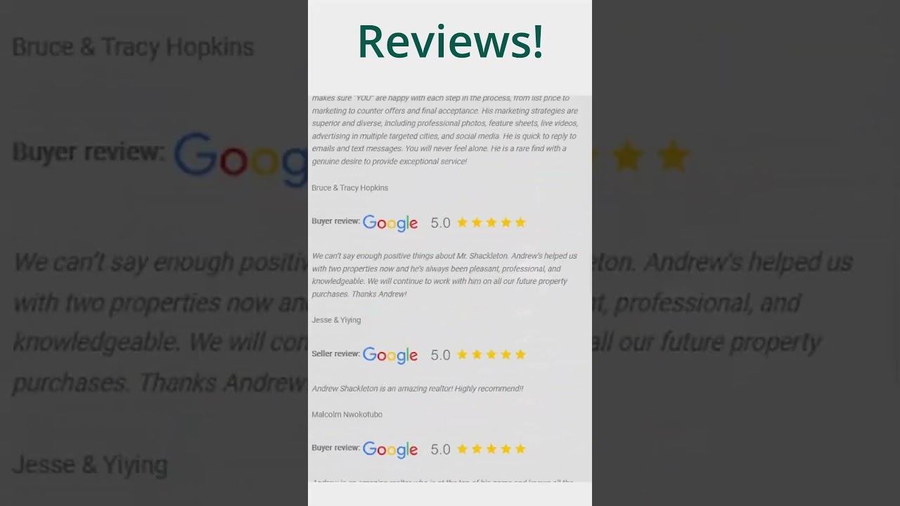 5 Star Reviews 