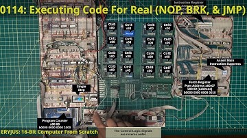 0114: Executing Code For Real (NOP, BRK, & JMP)  | 16-Bit Computer From Scratch