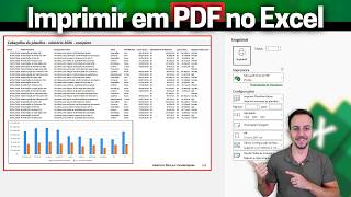 Como Imprimir e gerar PDF no Excel | Ajustar Tamanho, repetir Cabeçalho, fazer Rodape etc