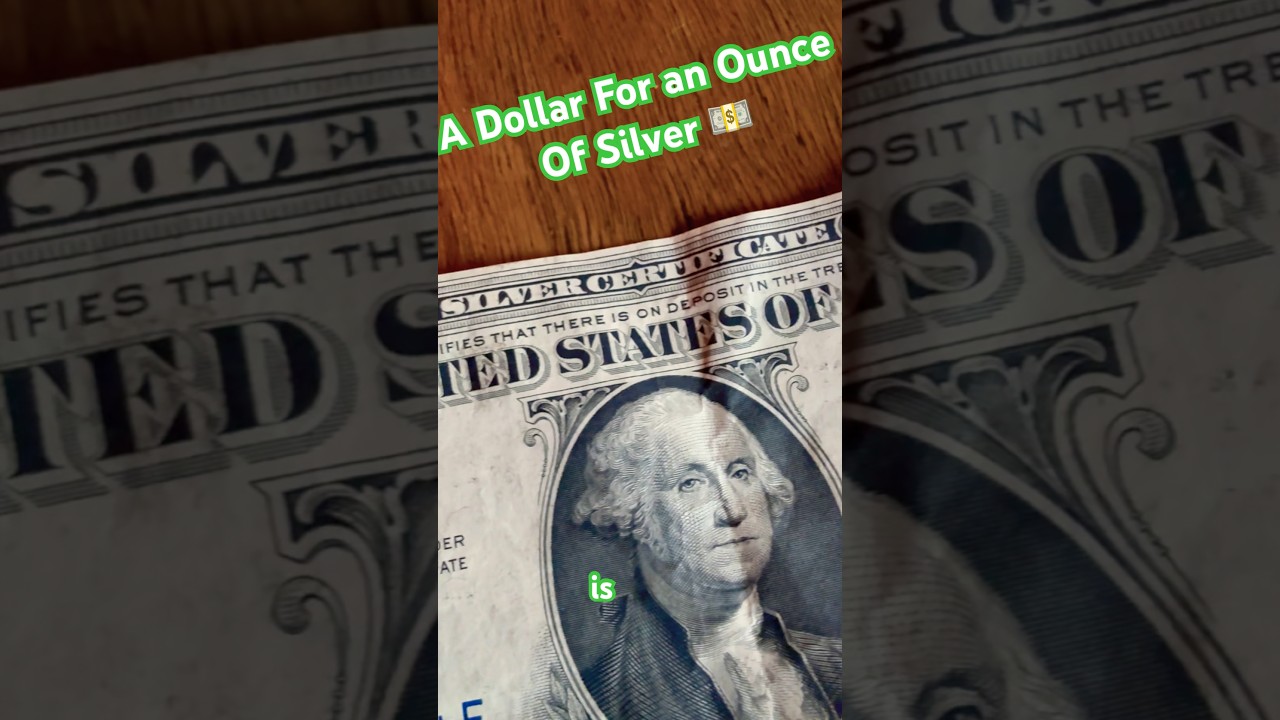 1 Dollar 💵 in 1935 Was Worth an Ounce Of Silver 