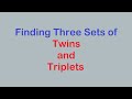 Sudoku Primer 205 - Twins &amp; Triplets in Triplicate