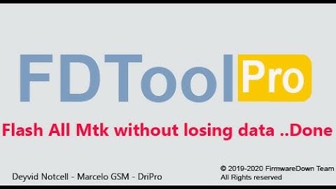 [FDTool Pro V1.0.1.8] Flash All Mtk without losing data ..Done