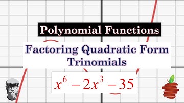 Factoring Trinomials in Quadratic Form - Polynomial Functions
