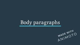 Argument Writing: Basic Organization