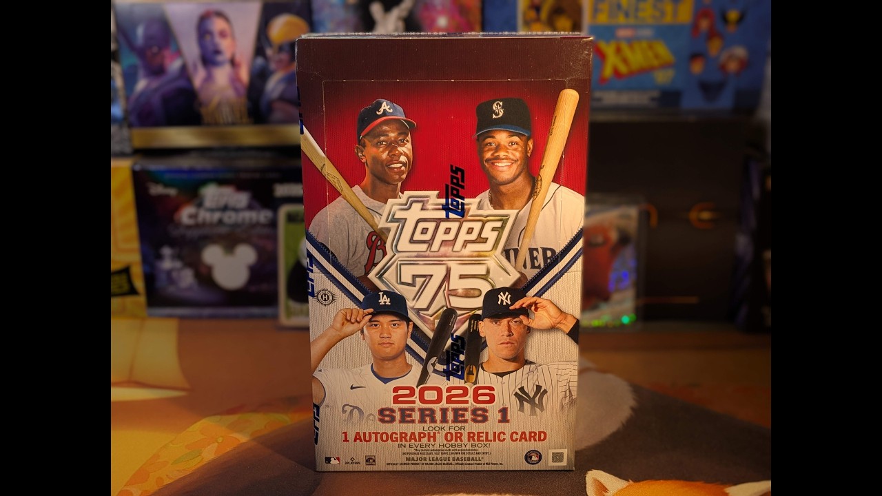 Бейсбольная серия Topps возвращается! Серия 2026, выпуск 1, в коробке для коллекционеров!