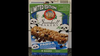 Sunbelt Bakery Panda White & Chocolate Chip Chewy Granola Bars Review