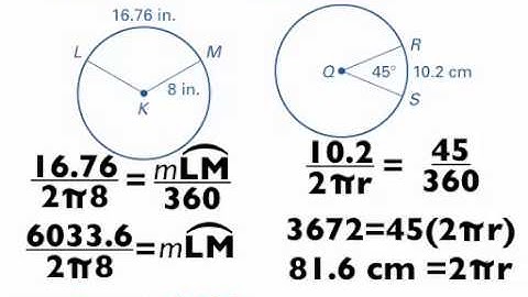 Chapter 11 Section 4 - Circumference and Arc Length(Geo)