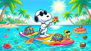 Snoopy’s Dreamy Summer Paddle 🌞 | Soft Jazz Ambience For Relaxation & Sleep screenshot 5