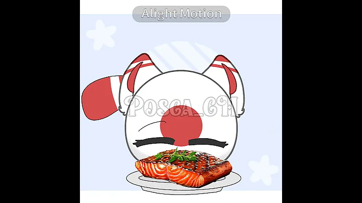 Delicious Salmon Fish! 😋 |Ft : 🇯🇵 | #countryballs #japan #animation #shorts