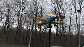 My diy Army Trainer plane weathervane - whirligig