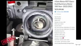 4 Sets Rieter R37 Open-end, Rotor 500 Year 2021 l Available for sale