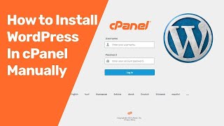 Install WordPress in Cpanel or Live server | Wordpress install manually using Cpanel 2018