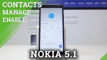 How to Add Contact Photo in NOKIA 5.1 - Personalize Contact Profile