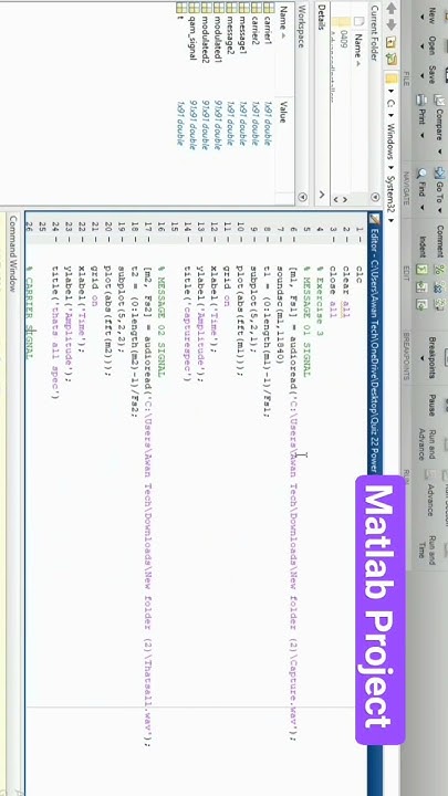 Matlab Project DSP @matlab #python #viral #vlsiprojects # ...