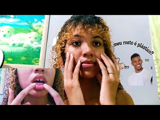ASMR CASEIRO | my face is plastic ( meu rosto é plástico ) - 1 minuto
