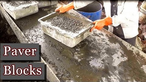 How Concrete Blocks Are Made?  Making of Paver Blocks Paver Tiles | Indian Equipment Forum