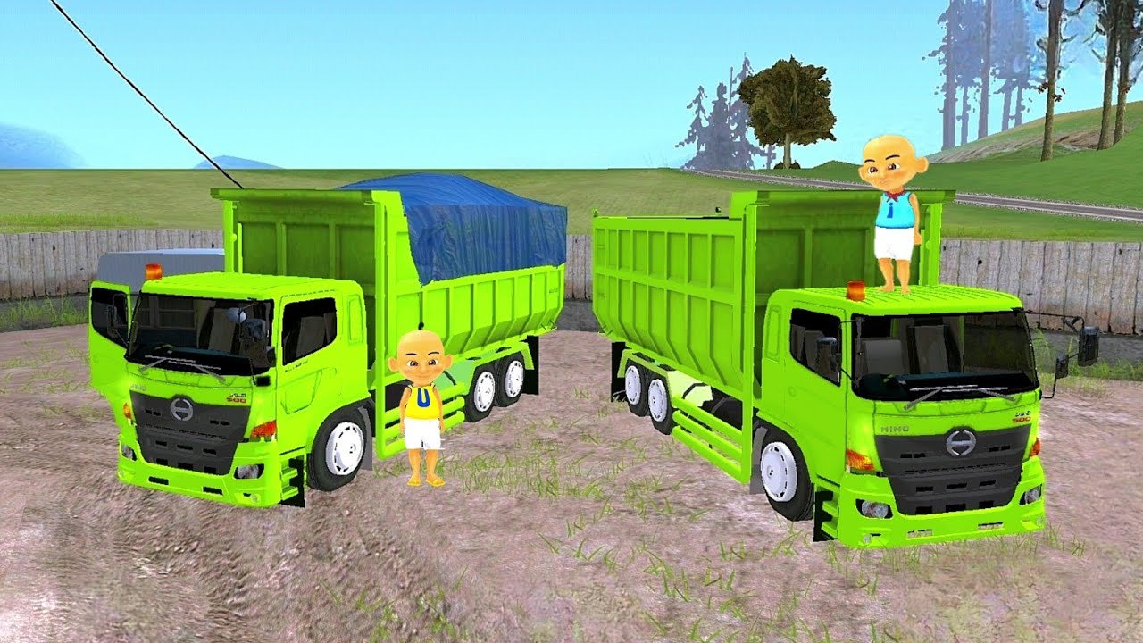 Upin dan Ipin Dapat Orderan Angkut Pasir Naik Truk Oleng Kembar 🤪😆 ELTIVISION