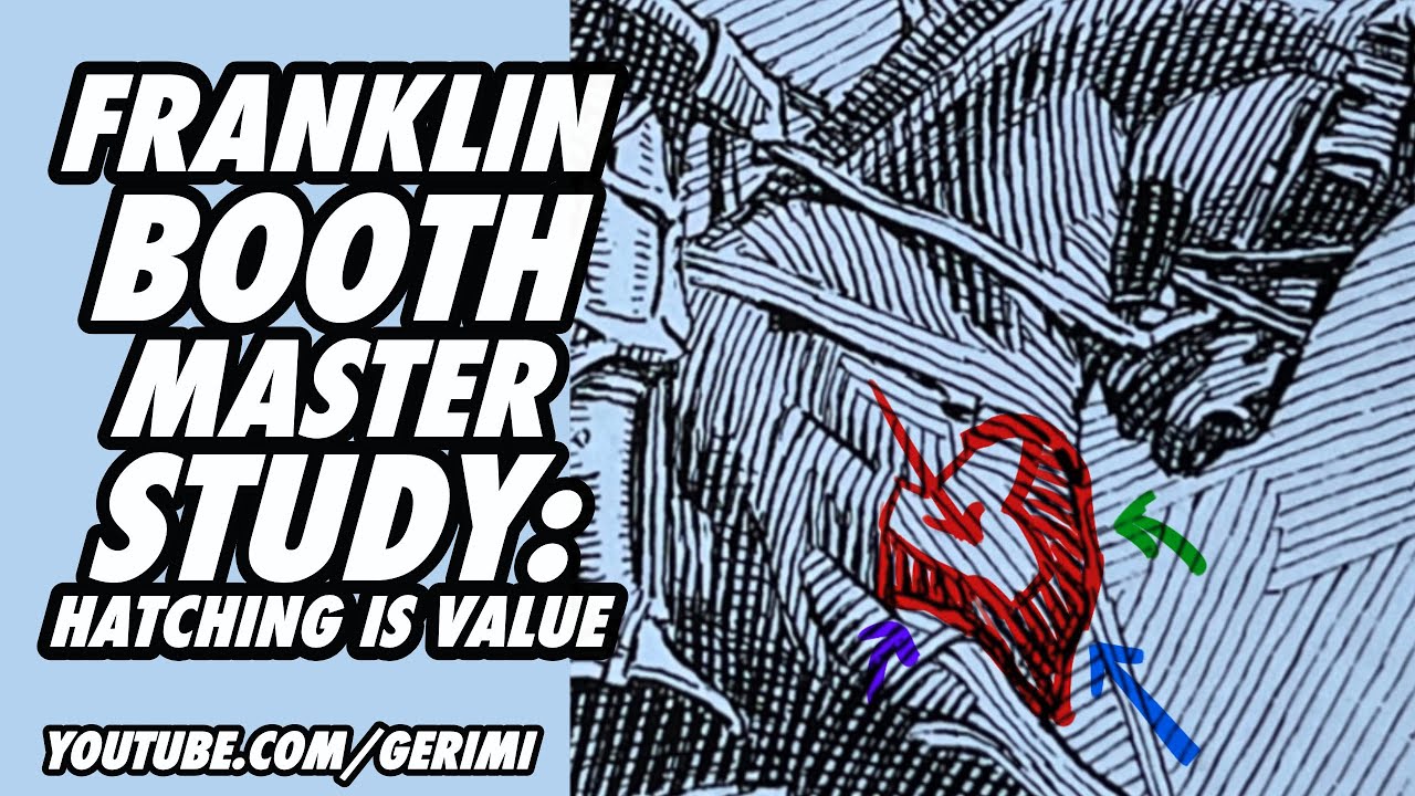 Franklin Booth Master Study: Hatching is Value