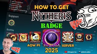 How to get these cool Badge on Nytheris AQW Private Server 2025