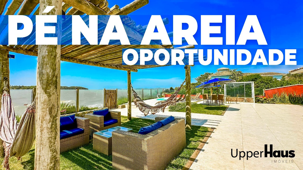 ACHEI!!! Oportunidade Pé na Areia Búzios! Casa maravilhosa com infra total! 4,5 milhões! 1.500 m²!