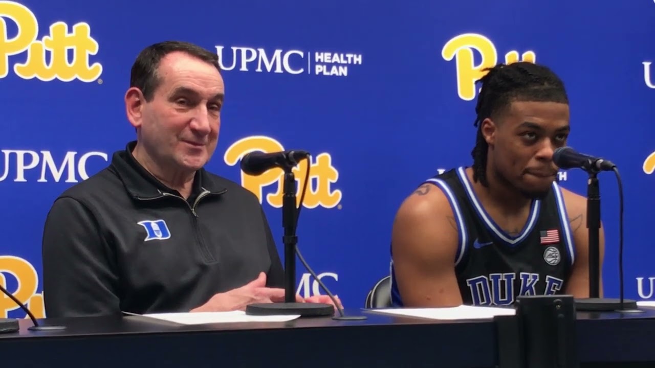 Pitt basketball on 3/1/2022 Mike Krzyzewski after