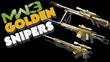 Quick Scoping For Gold Sniper Rifles (Call Of Duty Modern Warfare 3 Gameplay)